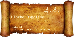 Liszka Angelina névjegykártya